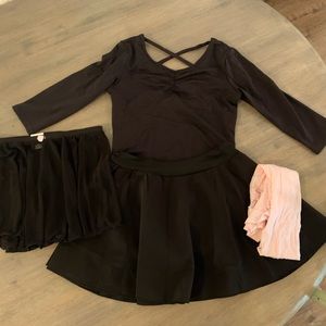 4 piece girls ballet/dance clothing